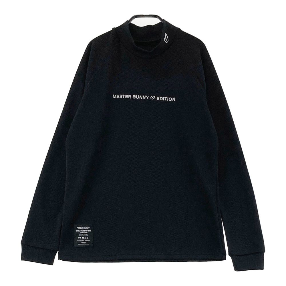 サイズ：2 MASTER BUNNY EDITION マスターバニーエディション 2025年モデル モックネック 長袖Tシャツ ブラック系 [240101604318] ゴルフウェア レディース ストスト