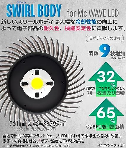 HaruDesign 植物育成ライト HASU38 spec9 4K ブラックスワールボディ 暖色系（4000K）McウェーブLED搭載 フルスペクトル フリッカーフリー 製品3年保証as 62886ee3