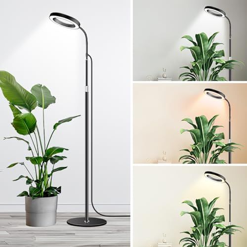 [pronala]植物育成ライト スタンドライト 6インチ天使リング スタンド式 全スペクトルLED 3モードタイマー（3時間/9時間/12時間）10段階調光 伸縮高さ130-170cm 多肉植物/観葉植物対応 室内園芸 鉢植え栽培サポートa 4eeaea8a