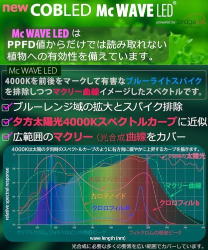 HaruDesign 植物育成ライト HASU38 spec9 4K ブラックスワールボディ 暖色系（4000K）McウェーブLED搭載 フルスペクトル フリッカーフリー 製品3年保証as 62886ee3