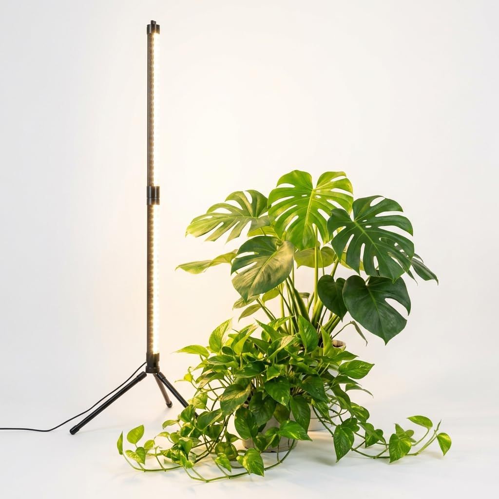 植物育成ライト led 2段タイマー（3/9/12時間）10段階調光 LED 省エネ 自立式スタンドタイプ 室内栽培 太陽光 観葉植物 スタンドライト (91cm)as 4f5a174a