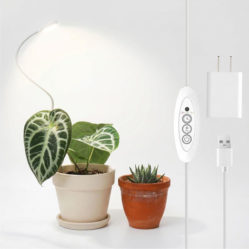SANSI【2026年最新型】植物育成ライト led クリップ式 フルスペクトルライト タイマー付き(3/6/12h自動循環)高さ・角度360°調整可能 4段階調光 高演色Ra95 二次配光レンズ 均一照射 【独自COCセラミック放熱技術 長 504fb6d9