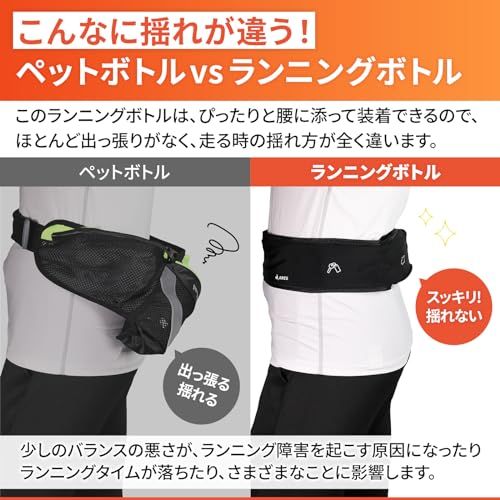 ARES(アレス) ランニングポーチ ハイドレーションベルト ハイドレーションポーチ 揺れない給水ボトル付き 箱根ランナー絶賛 スマホ揺れない 小銭キーケース付き 超軽量 カーブドボトル LSD マラニック 長距離ランニング ペットボトル 代 a1567c8c ARES(アレス) ランニングポーチ ハイドレーションベルト ハイドレーションポーチ 揺れない給水ボトル付き 箱根ランナー絶賛 スマホ揺れない 小銭キーケース付き 超軽量 カーブドボトル LSD マラニック 長距離ランニング ペットボトル 代 a1567c8c
