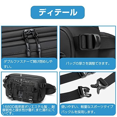 ウエストバッグ メンズ 3段ポケット IDEASHOW 2WAYボディバッグ ウエストポーチ 防水ワンショルダー 多機能ヒップバッグ スポーツバッグ 大容量 9.7inch Ipad 収納可 通勤 自転車 旅行 釣り仕事 作業用 12ポケット 56b52b5e ウエストバッグ メンズ 3段ポケット IDEASHOW 2WAYボディバッグ ウエストポーチ 防水ワンショルダー 多機能ヒップバッグ スポーツバッグ 大容量 9.7inch Ipad 収納可 通勤 自転車 旅行 釣り仕事 作業用 12ポケット 56b52b5e