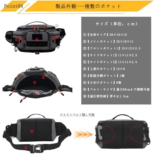 【5WAY多機能拡張】TOSEICO 防撥水 ウエスト バッグ メンズ ウエストポーチ 一眼レフ対応 拡張可能 ランニング ポーチ ボディバッグ レディース 斜めがけ 肩掛け 大容量 腰ポーチ アウトドア/旅行/日常にマルチ活用/バイク/撮影 c5fb338a