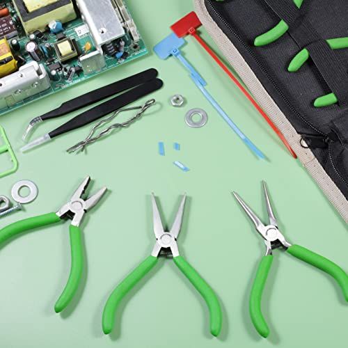 SPEEDWOX ハンドメイド工具 6本組 ツールケース付き 平ヤットコ ペンチ ニッパー 先細ラジオペンチ 先曲がりラジオペンチ 丸やっとこ クラフト作り 修理用2本のピンセット付きas 4922e199