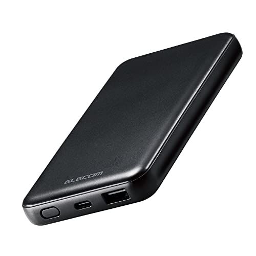 エレコム 10000mAh 大容量 ( USB PD対応 ) 20W Type-C×1 / USB-A×1 【 iPhone / Android 各種対応 】 PSE認証 ブラック EC-C03BKkoe fead2fc7