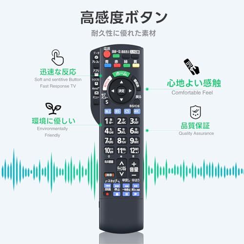 テレビリモコン N2QBYB000052 for Panasonic パナソニックリモコン ビエラリモコン パナソニックテレビリモコン TH-43HX850 TH-49HX850 TH-55HX900 TH-55HZ1800 TH-55HZ2 575e8b7a