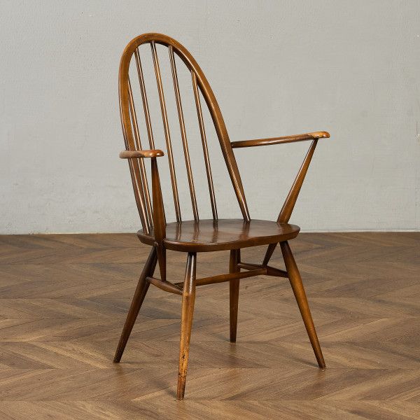 椅子・ソファ イギリス エルム アーコール ERCOL ヴィンテージ クエーカー アームチェア ercol チェア 英国 ウィンザー ダイニングチェア 椅子 ビンテージ モダン 木製 #98254