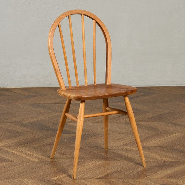 椅子・ソファ イギリス エルム アーコール ERCOL ヴィンテージ 4本 スポーク フープバックチェア ercol 椅子 ダイニングチェア 曲木椅子 材 天然木 英国 シンプル #98206 椅子・ソファ イギリス エルム アーコール ERCOL ヴィンテージ 4本