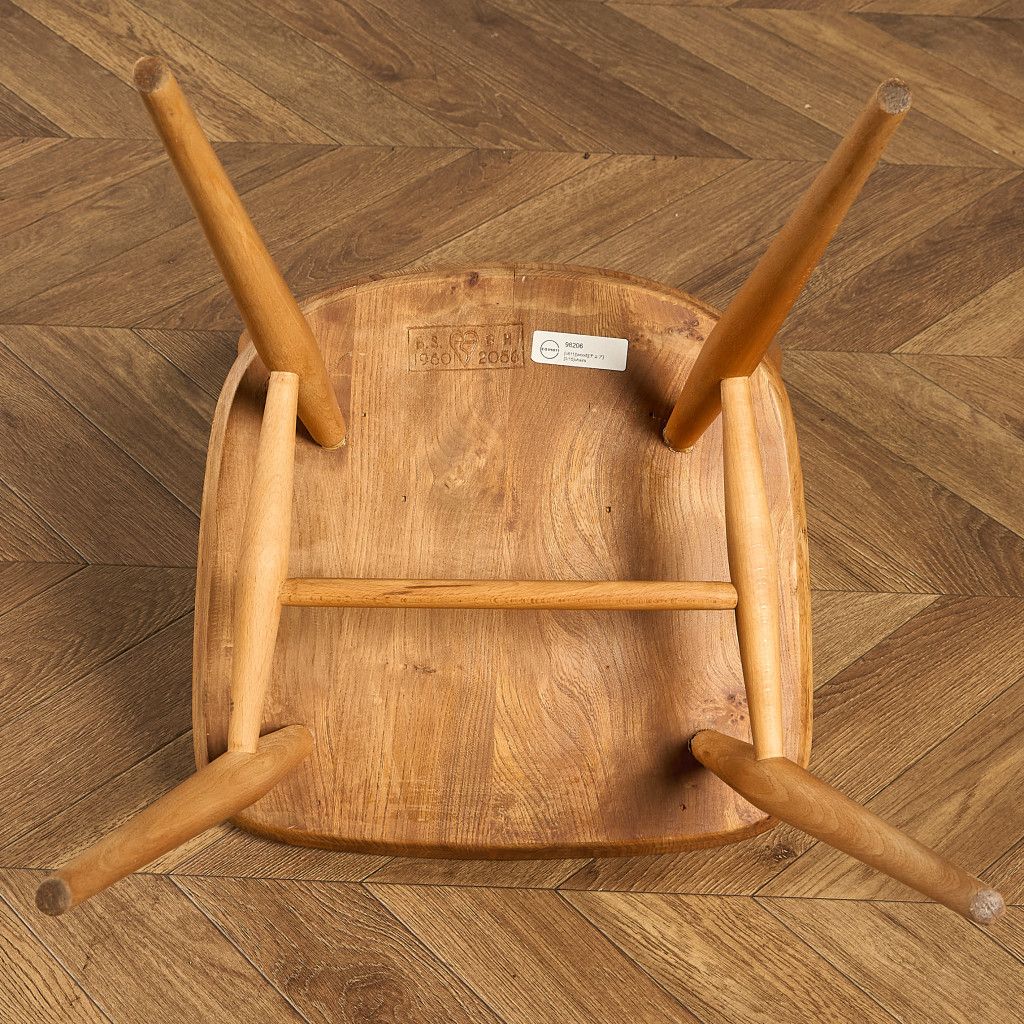 椅子・ソファ イギリス エルム アーコール ERCOL ヴィンテージ 4本 スポーク フープバックチェア ercol 椅子 ダイニングチェア 曲木椅子 材 天然木 英国 シンプル #98206 椅子・ソファ イギリス エルム アーコール ERCOL ヴィンテージ 4本