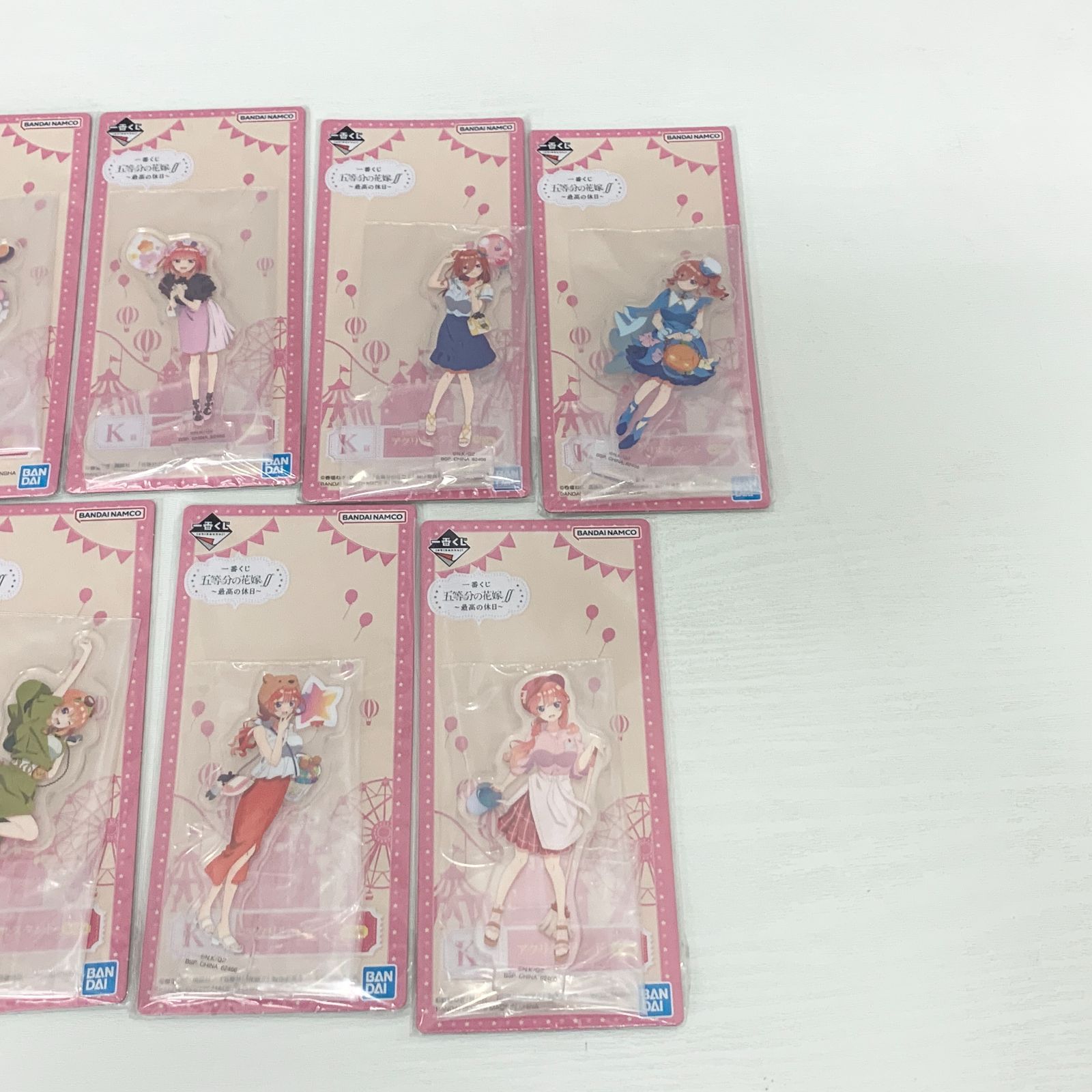 一番くじ 五等分の花嫁 K賞 アクリルスタンド 9点セット 中野一花 1点 
