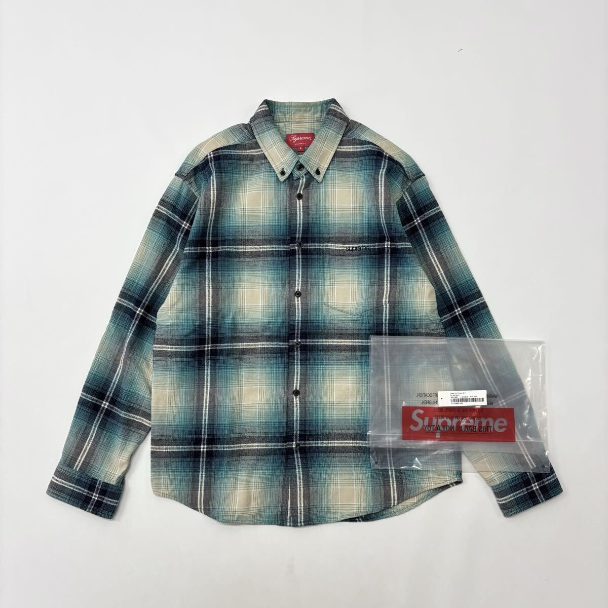 Supreme Shadow Plaid Flannel Shirt Blue 【公式通販】