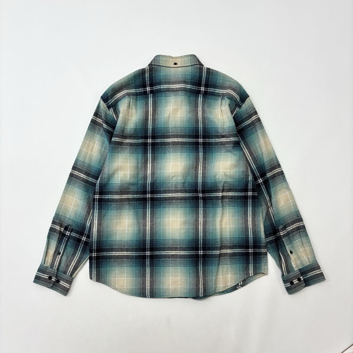 SUPREME シュプリーム 23SS Shadow Plaid Flannel Shirt チェック フランネル 長袖シャツ ブルー系 サイズL 正規品 / 32018 23ss 2023 Supreme シュプリーム Shadow Plaid Flannel Shirt シャドウ
