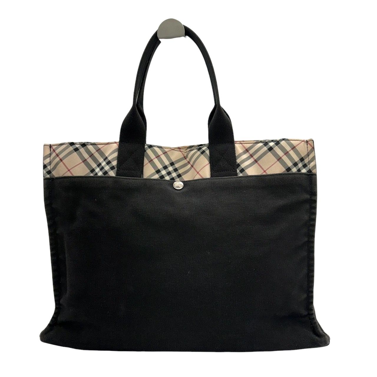 良品 バーバリー BURBERRY トートバッグ ノバチェック キャンバス A4 