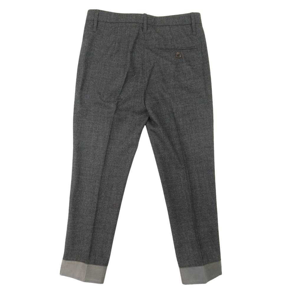 美品 Brunello Cucinelli ブルネロクチネリ レザートリム チェック