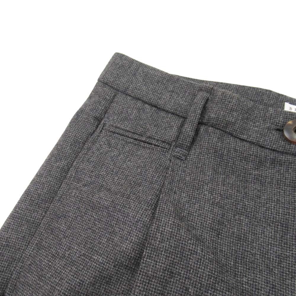 美品 Brunello Cucinelli ブルネロクチネリ レザートリム チェック