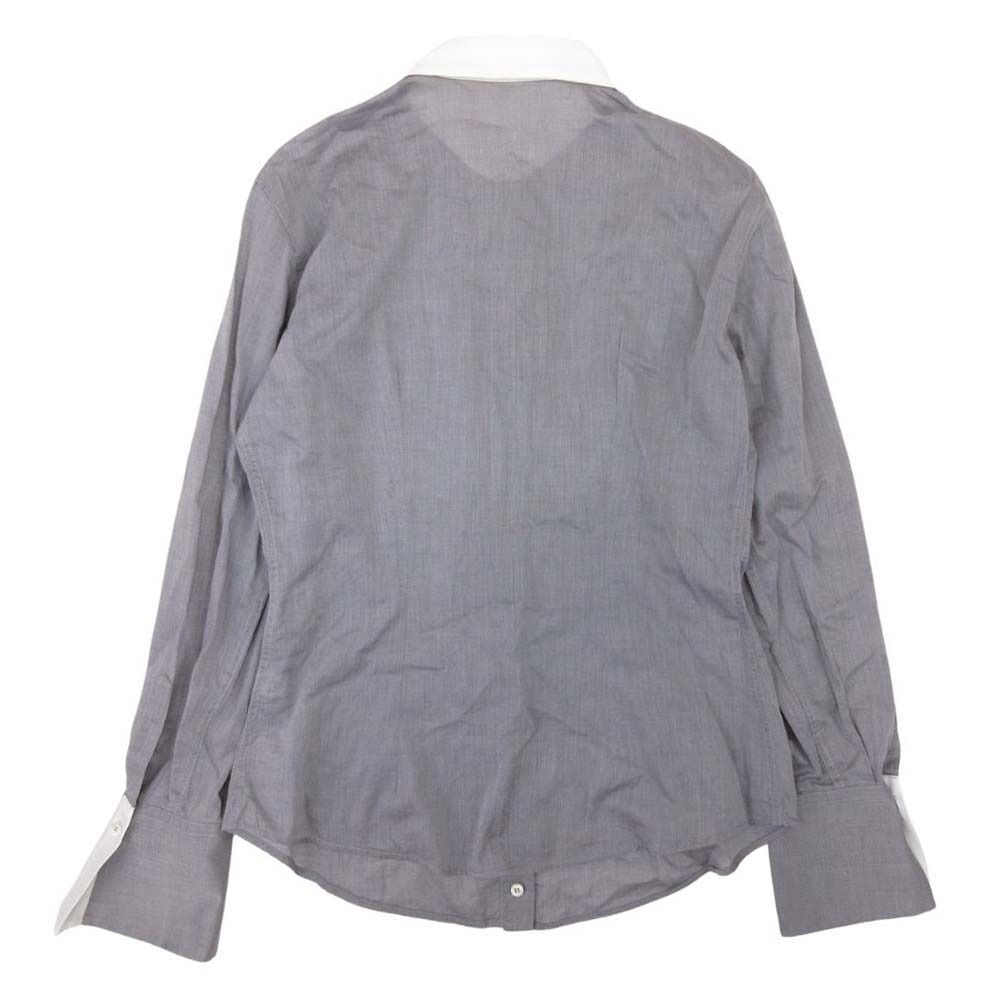 美品 Brunello Cucinelli ブルネロクチネリ クレリックシャツ ブラウス