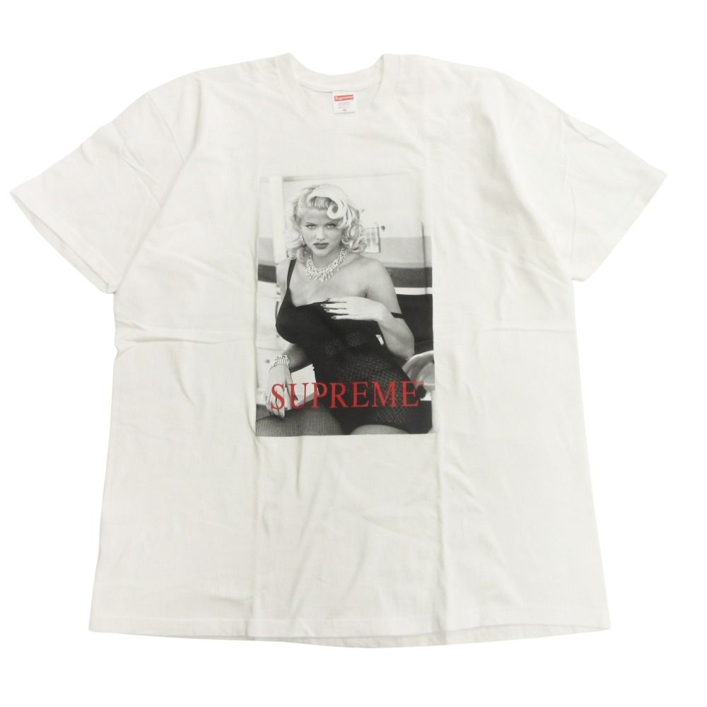 美品 Supreme シュプリーム 21ss Anna Nicole Smith Tee アンナ ニコル スミス Tシャツ カットソー プリント XL 白 ホワイト メンズ 古着 中古 USED