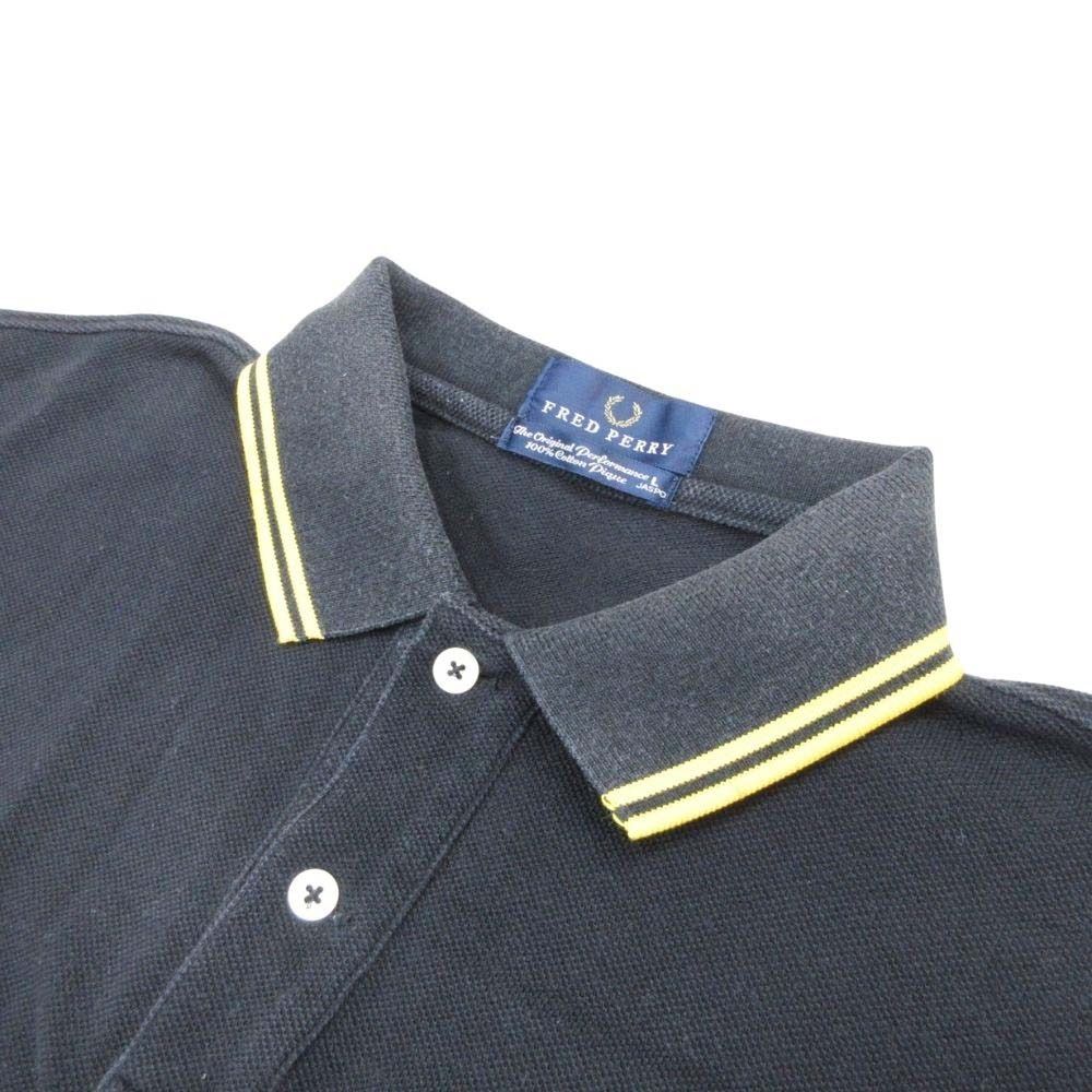 良品 FRED PERRY フレッドペリー ロゴ刺繍 ポロシャツ カットソー