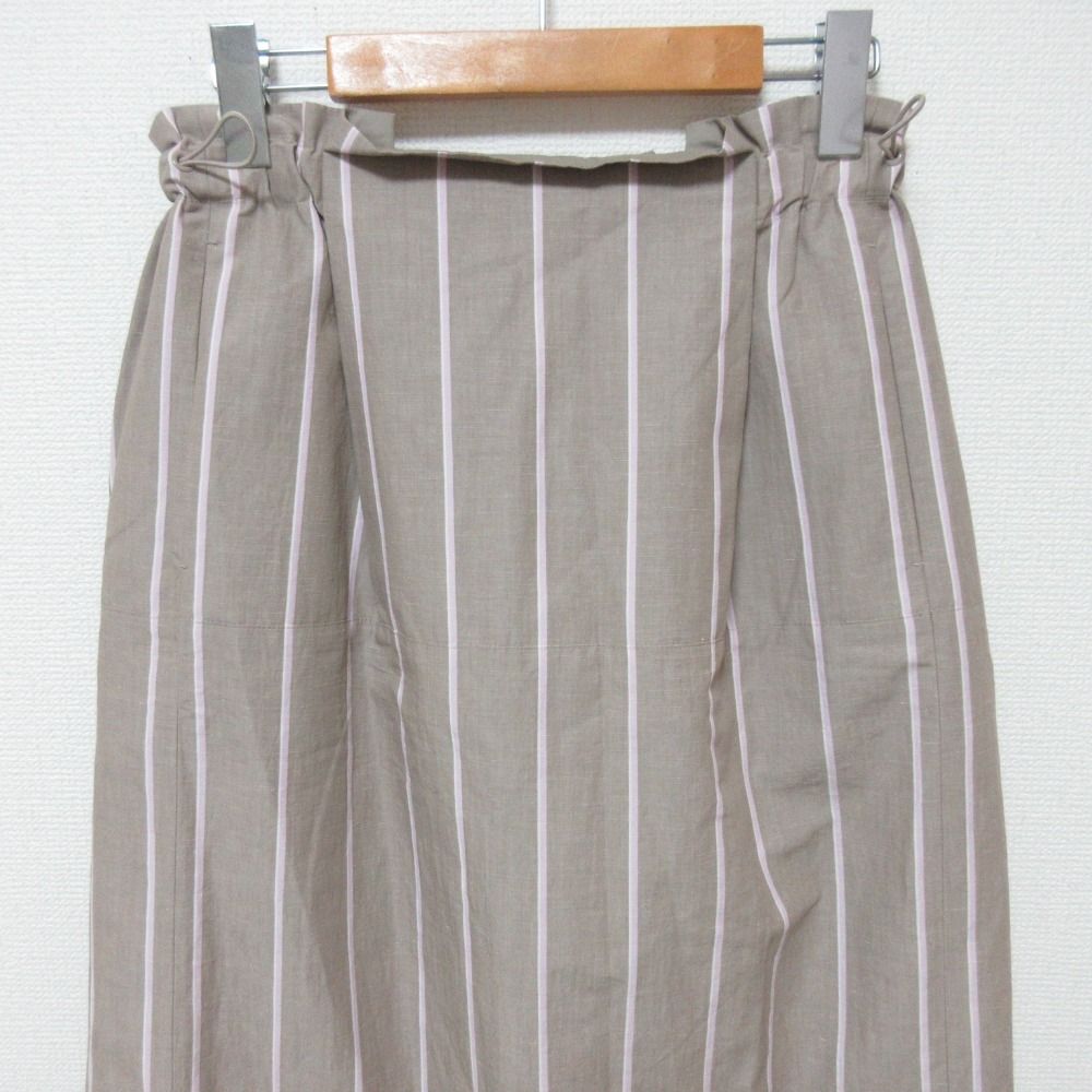 美品 Drawer ドゥロワー オルタネイトストライプ スカート 6524-299