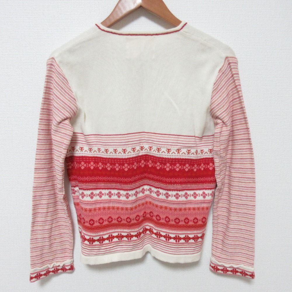 PINK HOUSE ピンクハウス ノルディック柄 ニット カーディガン サイズM