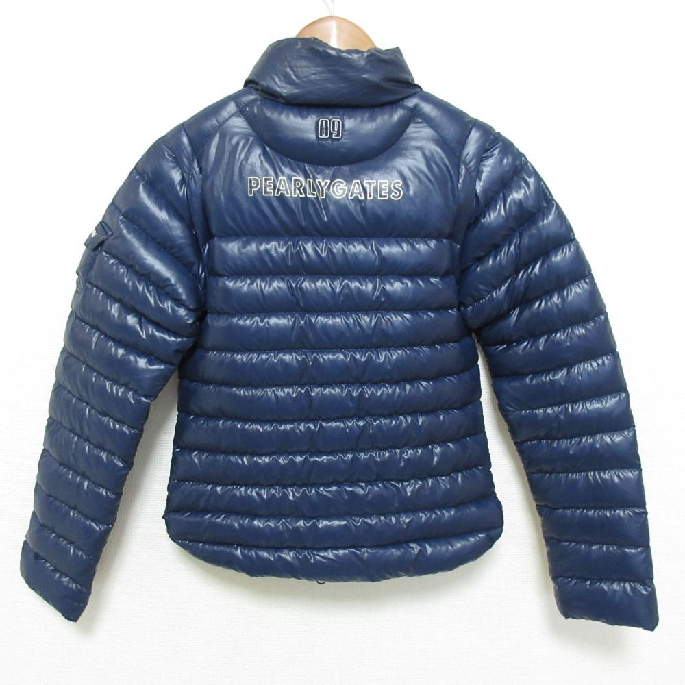 美品 PEARLY GATES パーリーゲイツ ダウンジャケット サイズ0 ネイビー 