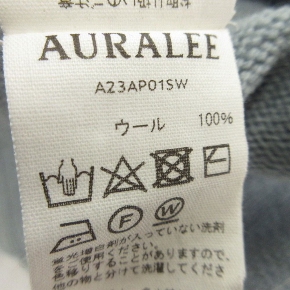 AURALEE オーラリー 23aw WASHED FRENCH MERINO KNIT P/O ウォッシュド