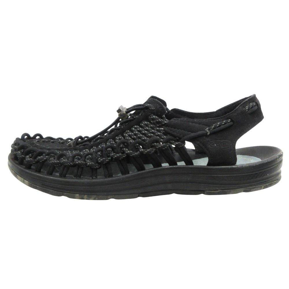 良品 KEEN キーン UNEEK ユニーク クラシック ツー コード サンダル シューズ 靴 アウトドア 1025175 サイズ27cm 黒 ブラック メンズ 古着 中古 USED