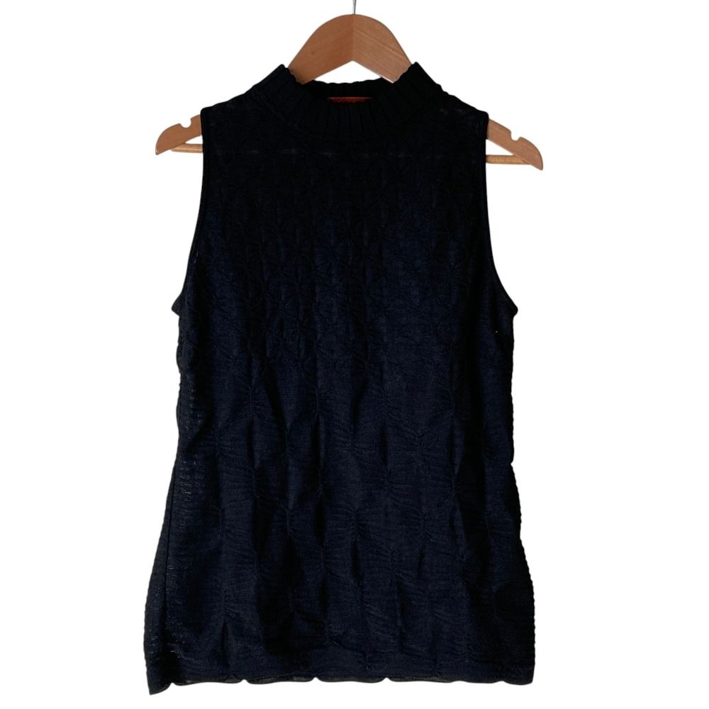 【美品】ミッソーニ（MISSONI）ノースリーブ/46 美品 MISSONI ミッソーニ レディース ノースリーブ ニット - メルカリ トップス