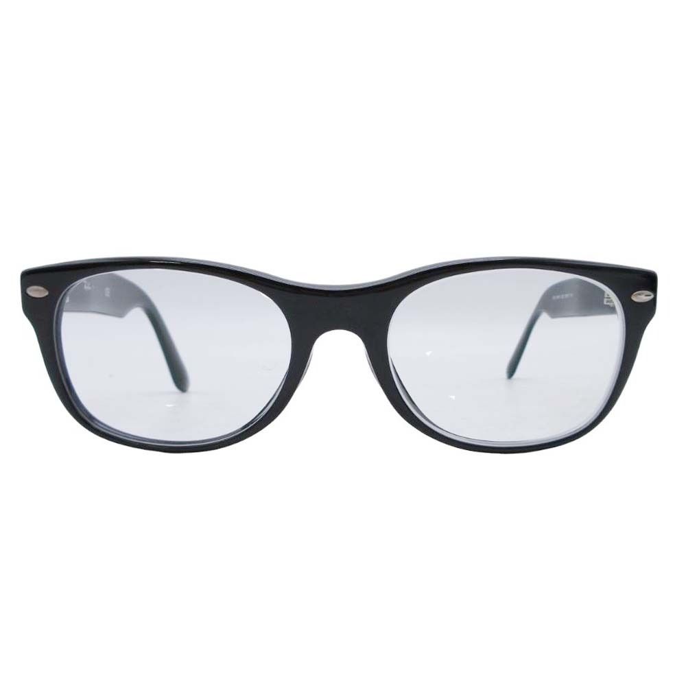 良品 Ray-Ban レイバン 度あり RB5184F NEW WAYFARER ウェイファーラー メガネ サングラス アイウェア セルフレーム 52/18-145 黒 メンズ 古着 中古 USED