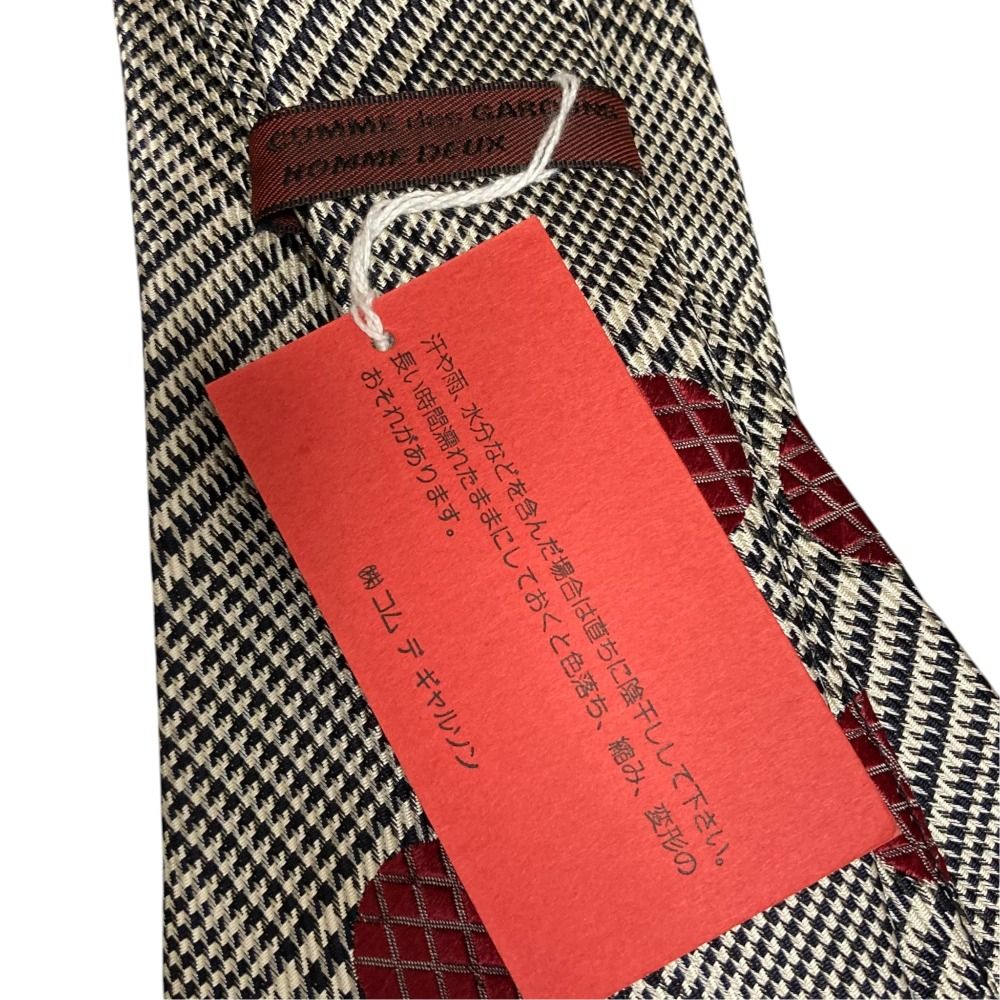 COMME des GARCONS HOMME DEUX ネクタイ  赤 【古着】【中古】【送料無料】 新品!コムデギャルソン オムドゥCOMME des GARCONS HOMME DEUX