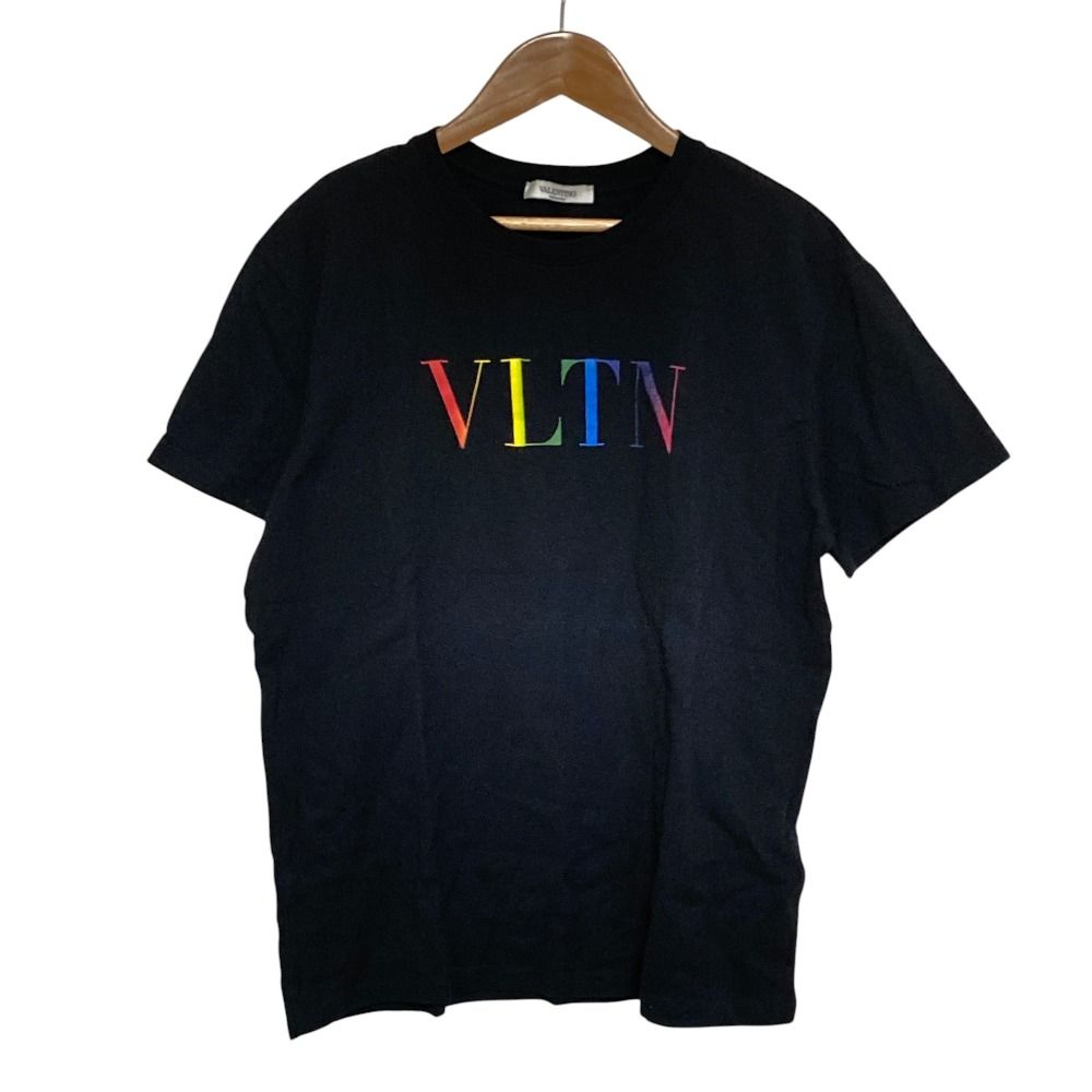 良品 VALENTINO ヴァレンティノ VLTN レインボーロゴ Tシャツ