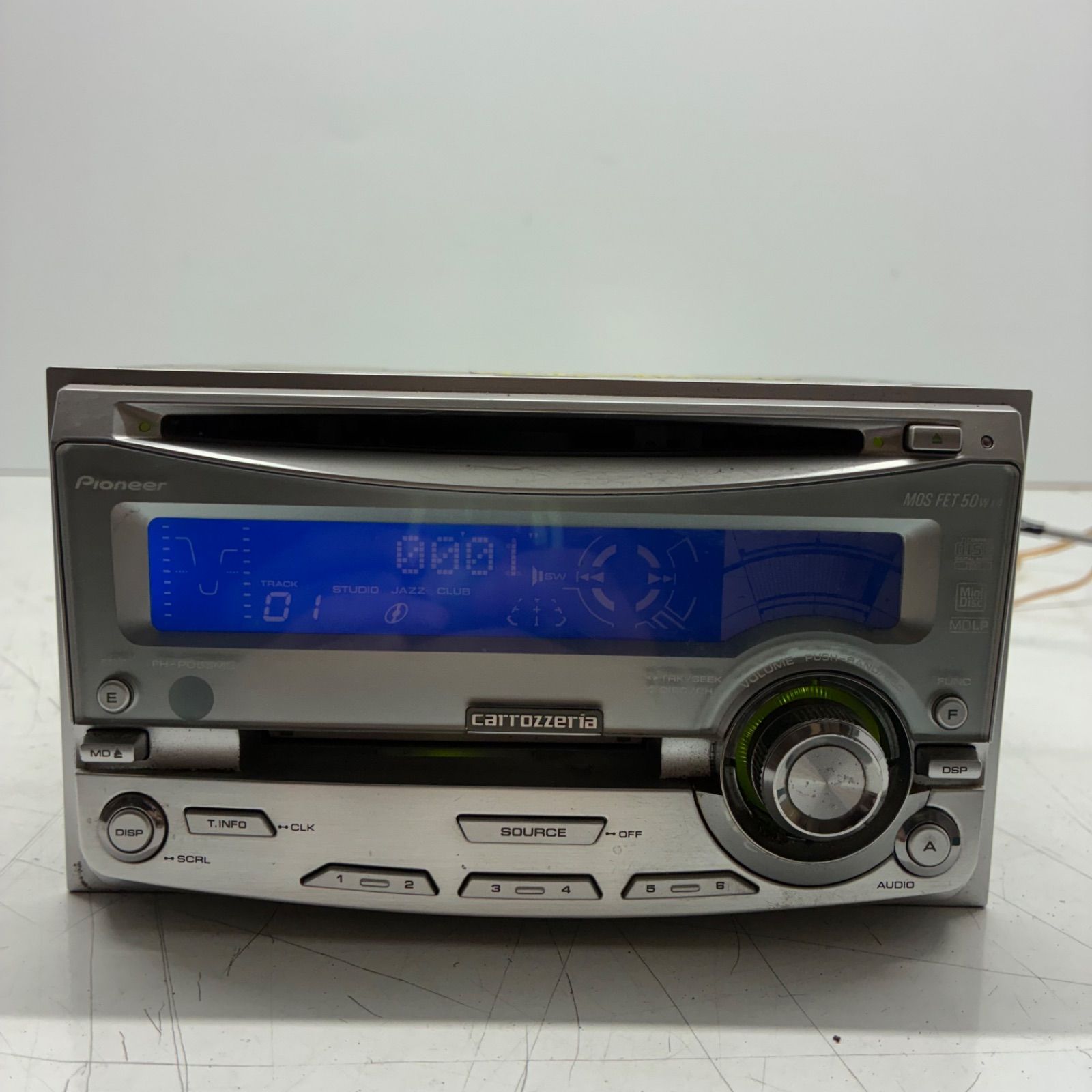 carrozzeria CD MDプレーヤー カーオーディオ FH-P99MDR ☆中古