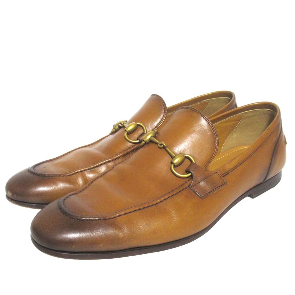良品 GUCCI グッチ ヨルダーン ホースビット レザー ローファー 406994