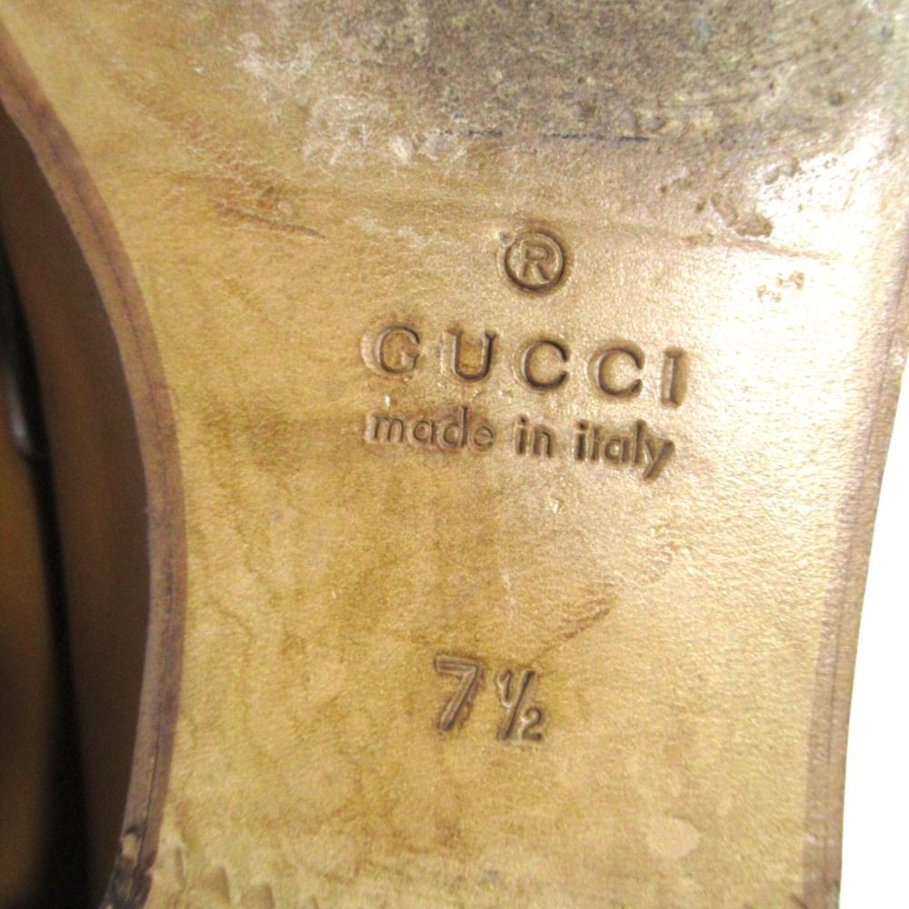 良品 GUCCI グッチ ヨルダーン ホースビット レザー ローファー 406994