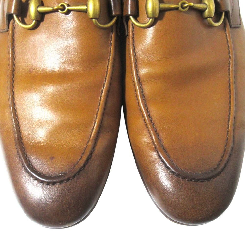 良品 GUCCI グッチ ヨルダーン ホースビット レザー ローファー 406994