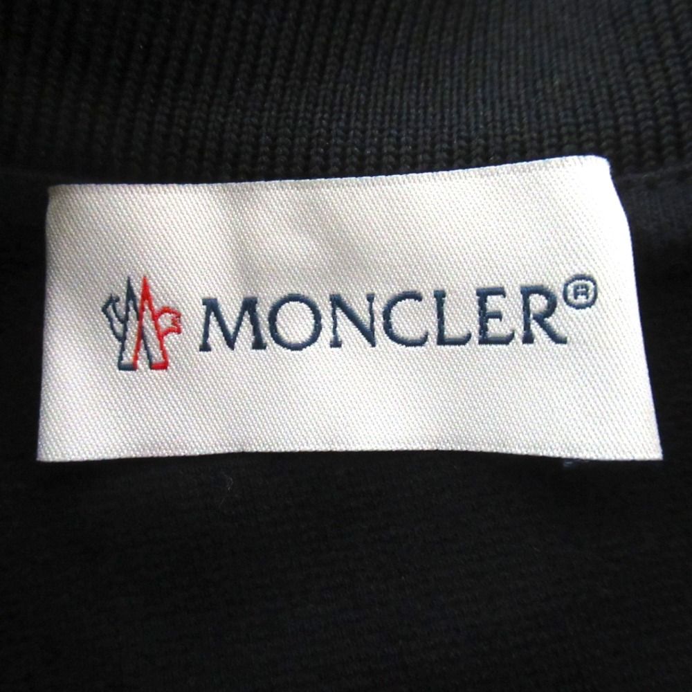 美品 MONCLER モンクレール ABITO ロゴワッペン ひざ丈 ツイード切替え