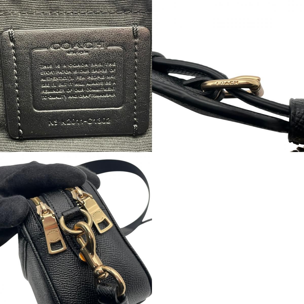 美品】 コーチ COACH ショルダーバッグ カメラバッグ レザー 本革 