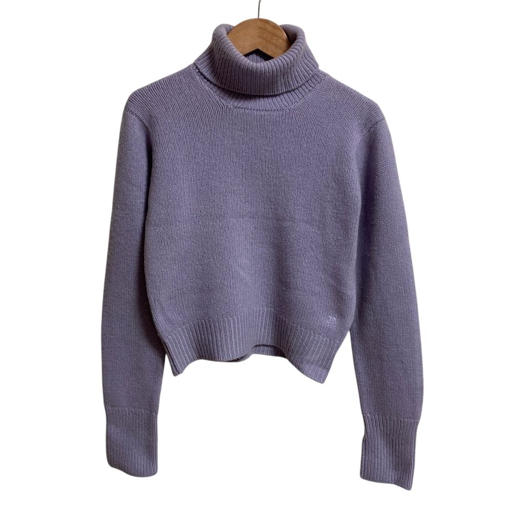 良品 95A CHANEL シャネル ヴィンテージ ココマーク カシミヤ