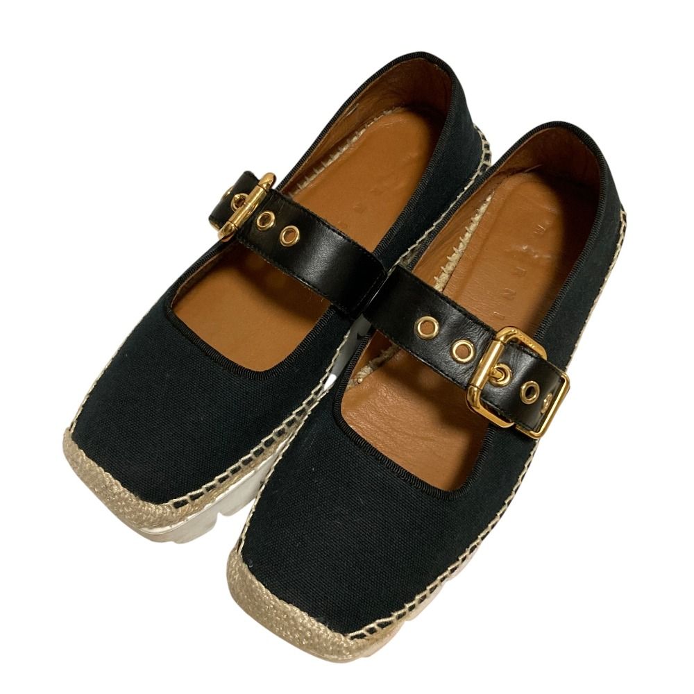 Marni マルニ エスパドリーユ メリージェーン 37 良品 23SS MARNI マルニ PETALE メリージェーン エスパドリーユ