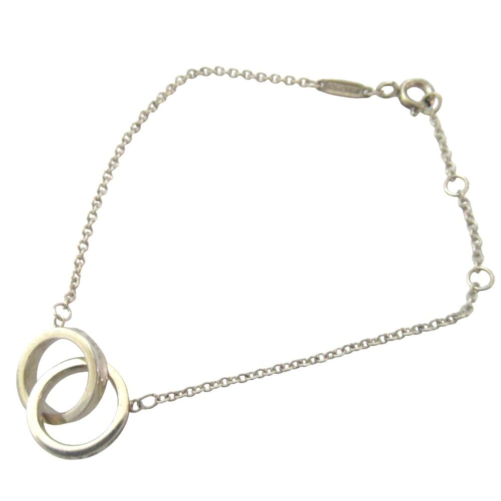 Tiffany&Co ティファニー インターロッキング サークル ブレスレット 925 シルバー レディース 古着 中古 USED