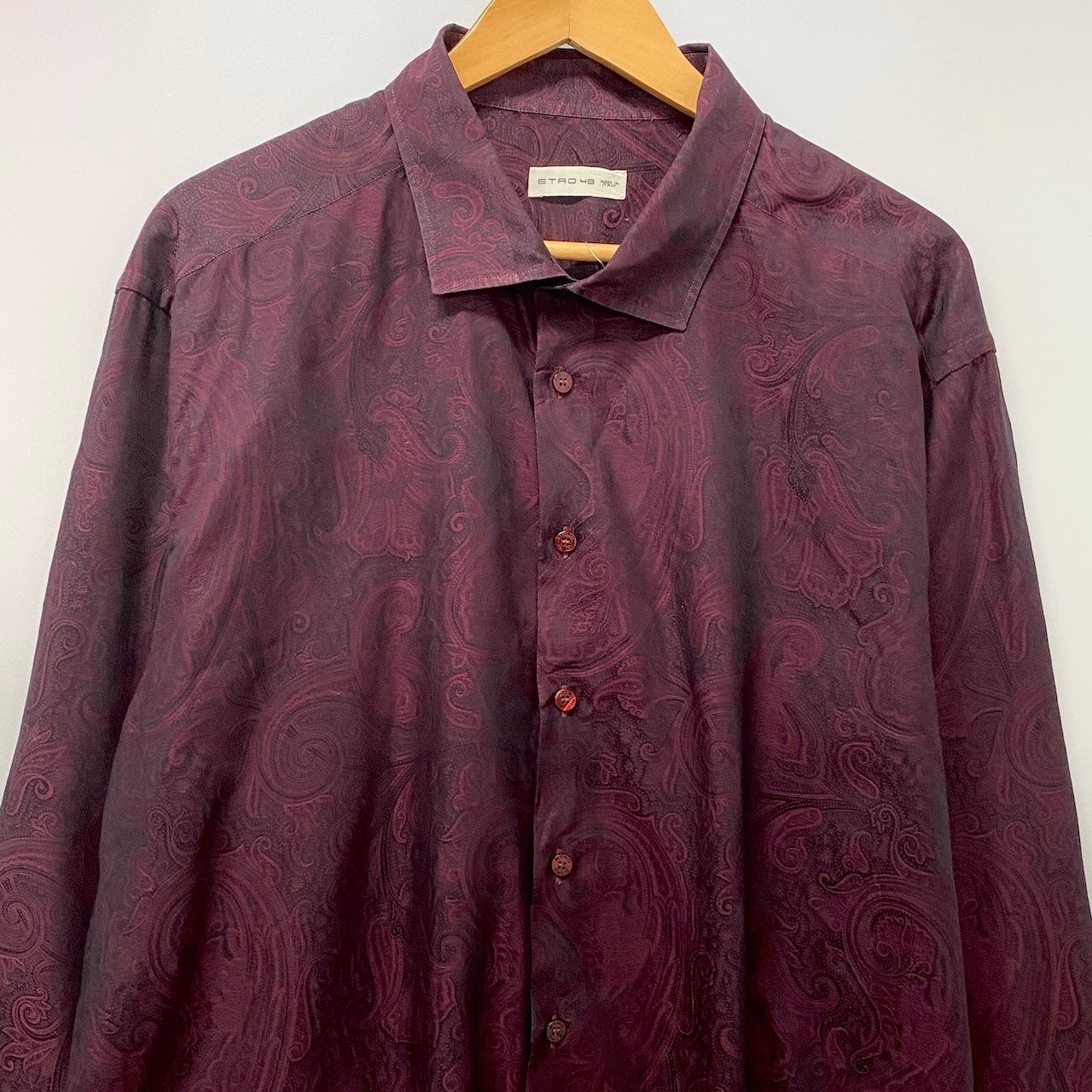 73e18 ETRO エトロ ロングスリーブシャツ ペイズリー柄 総柄