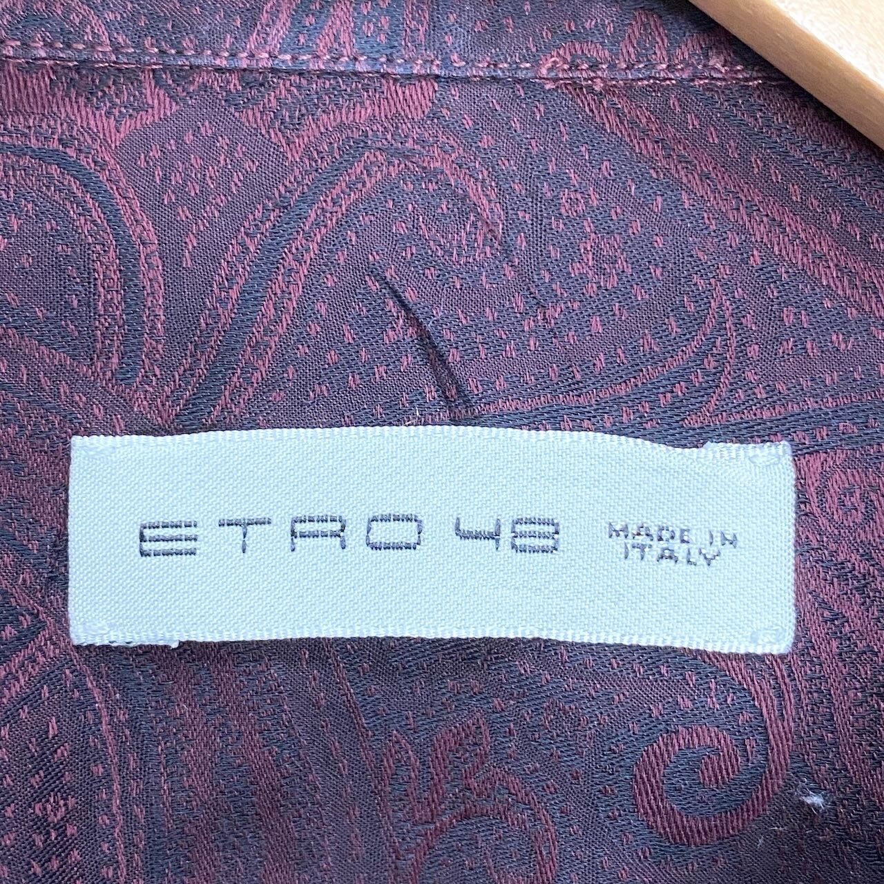 73e18 ETRO エトロ ロングスリーブシャツ ペイズリー柄 総柄