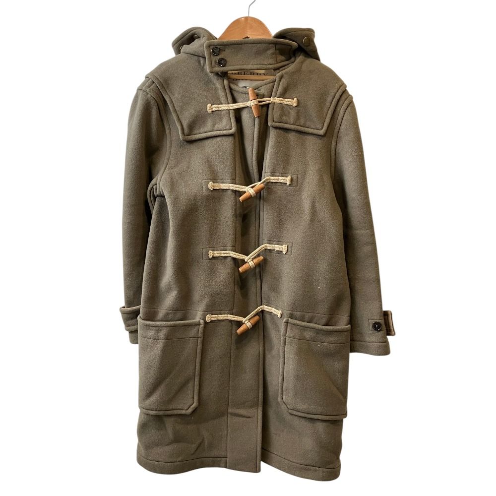 美品 Burberry バーバリーブリット 裏地ビッグノバチェック メルトン