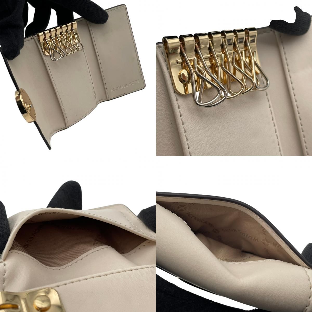良品】 マイケルコース MICHAEL KORS キーケース 6連 シグネチャー PVC
