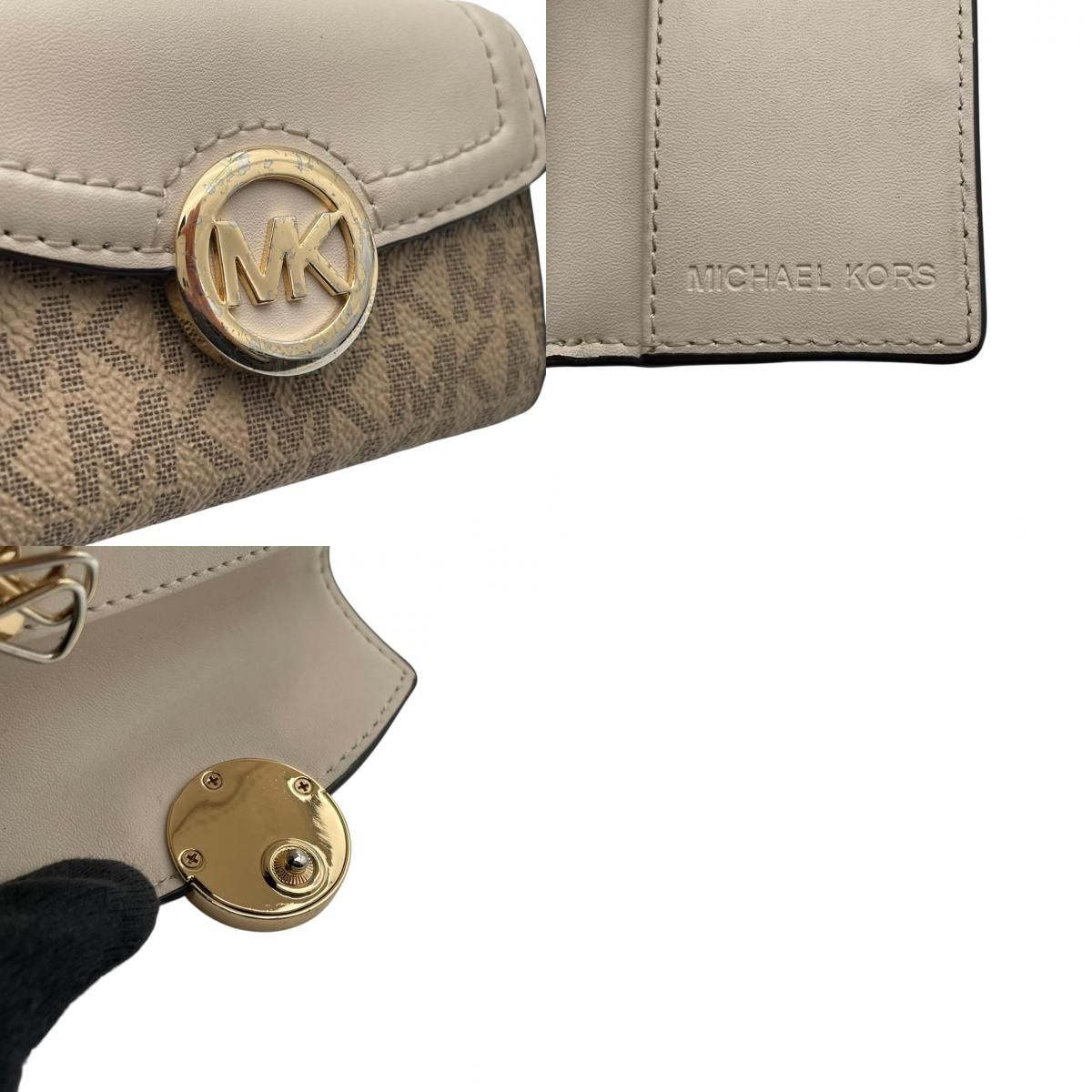 良品】 マイケルコース MICHAEL KORS キーケース 6連 シグネチャー PVC