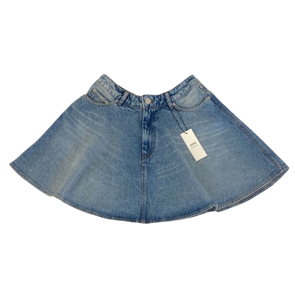未使用 25SS AMI PARIS アミ パリス ウォッシュ加工 フレア デニム