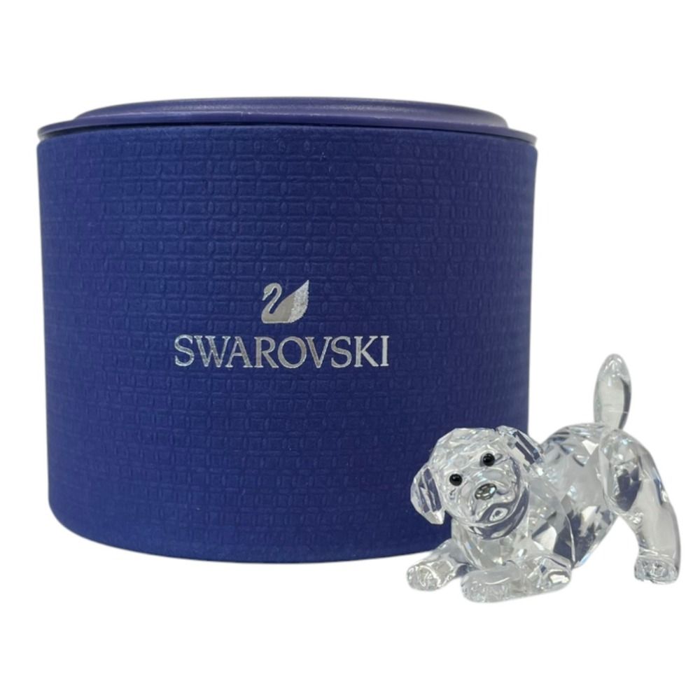 美品 SWAROVSKI スワロフスキー ラブラドールの赤ちゃん フィギュリン