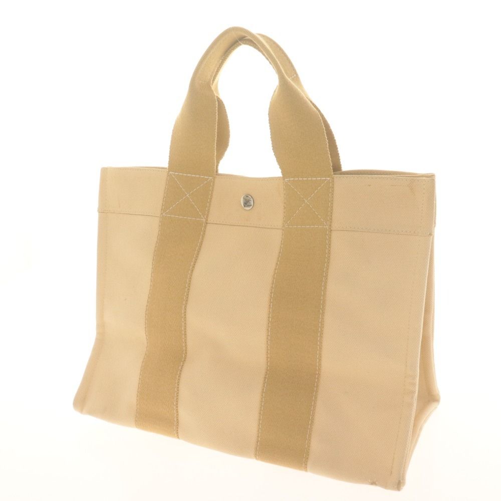 □ HERMES エルメス トートバッグ ボラボラPM 鞄 ハンド キャンバス